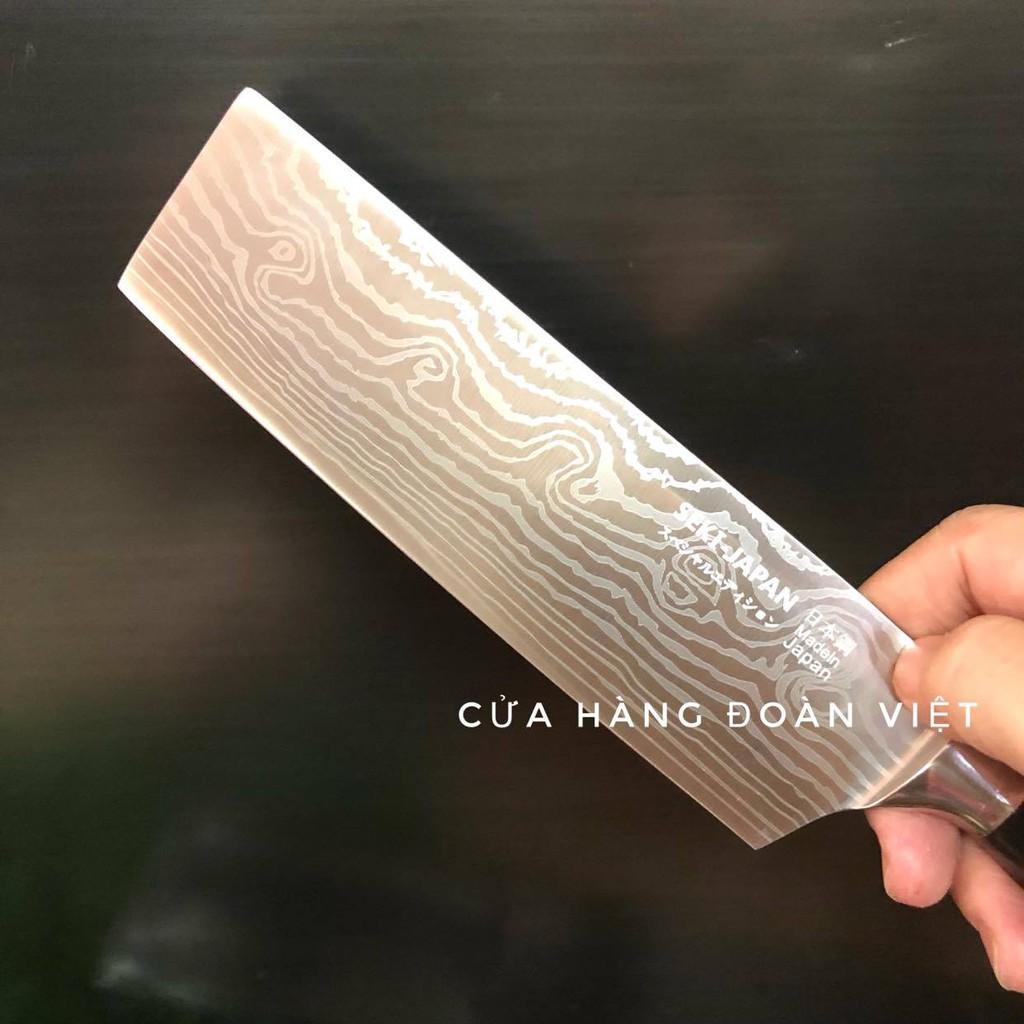 Dao Seki Vân Hoa - Dao thái thịt, thái sashimi, phi lê mỏng sắc bén - MŨI VUÔNG - Hàng Nội Địa Nhật