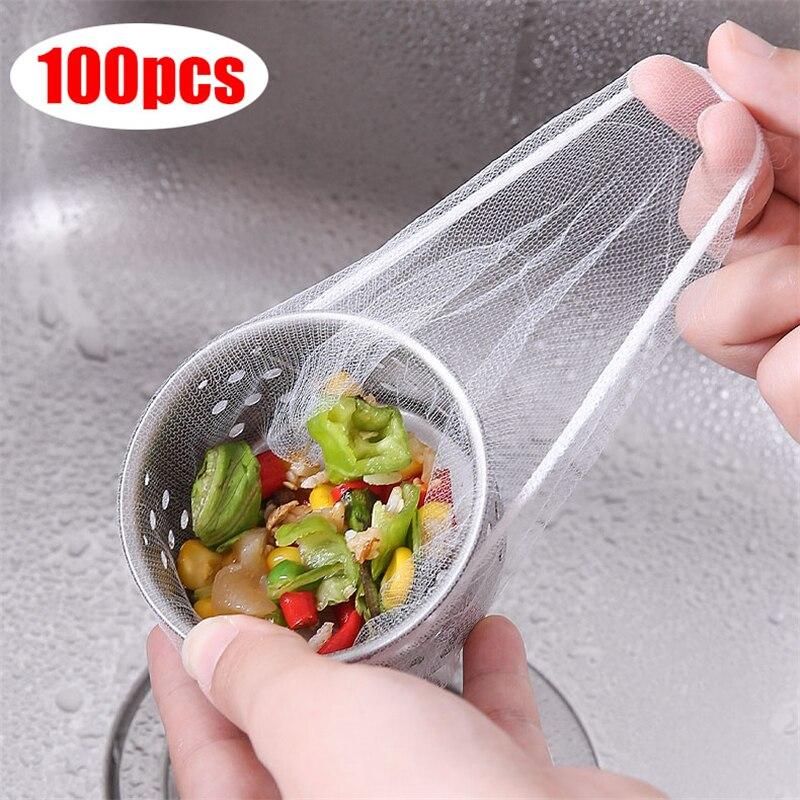 Set 100 Túi Lưới Lọc Rác Cho Bồn Rửa Chén