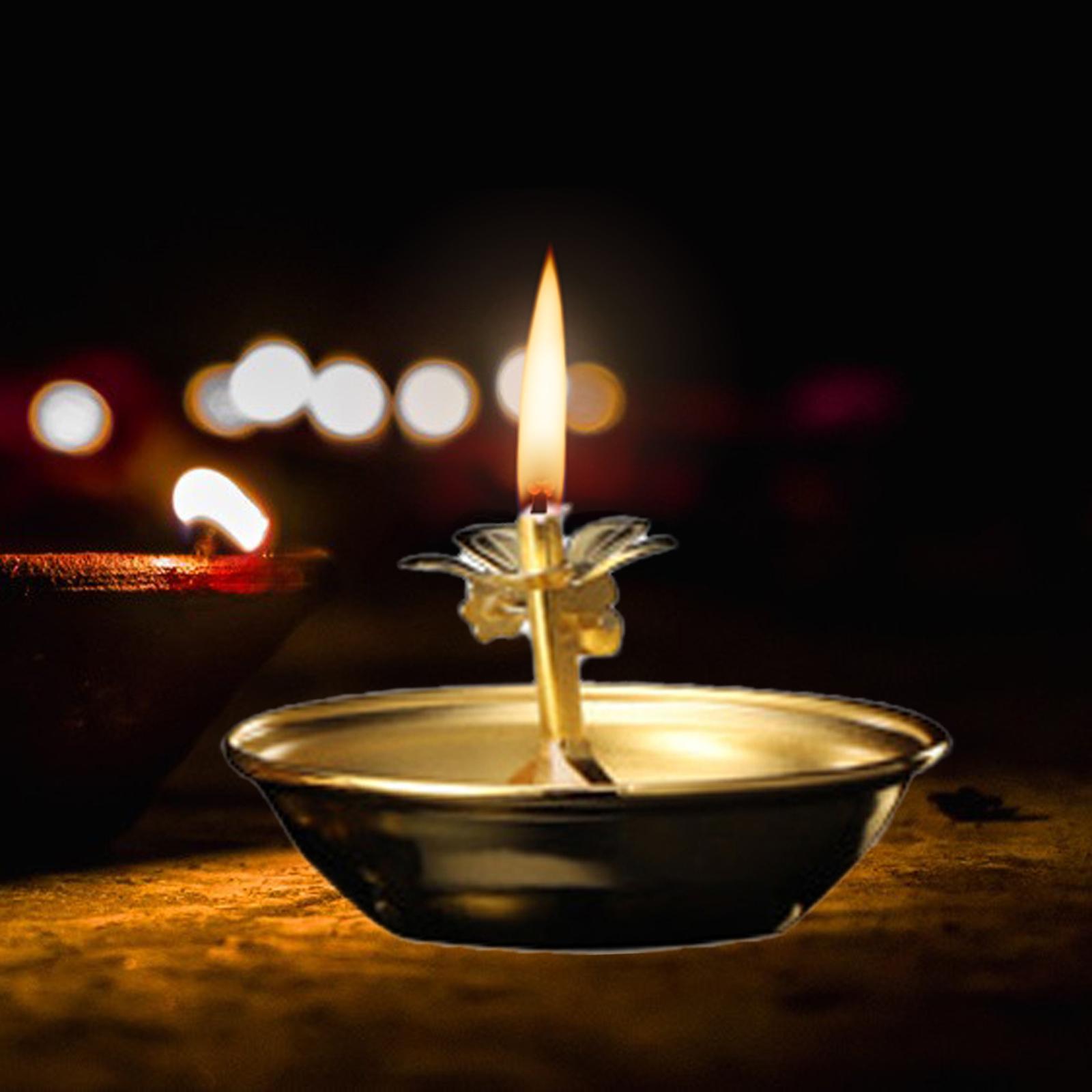 Ghee Lamp Holder T Ealight Candle Holder Buddhist Altar Supplies for Decor