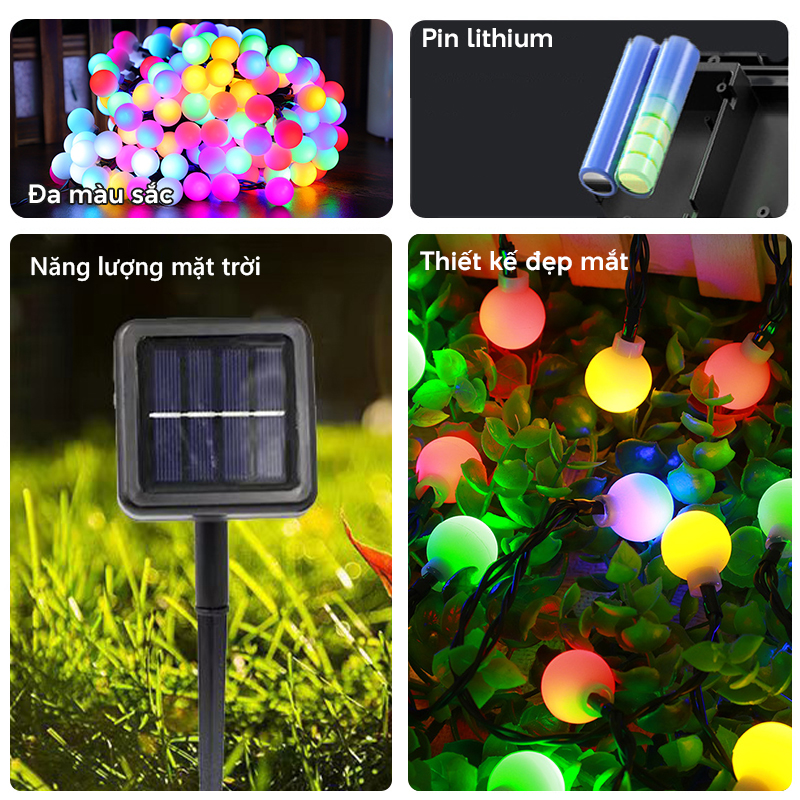 Đèn trang trí năng lượng mặt trời bóng mờ, tiết kiệm điện, bóng siêu sáng, chống thấm nước - DA3168