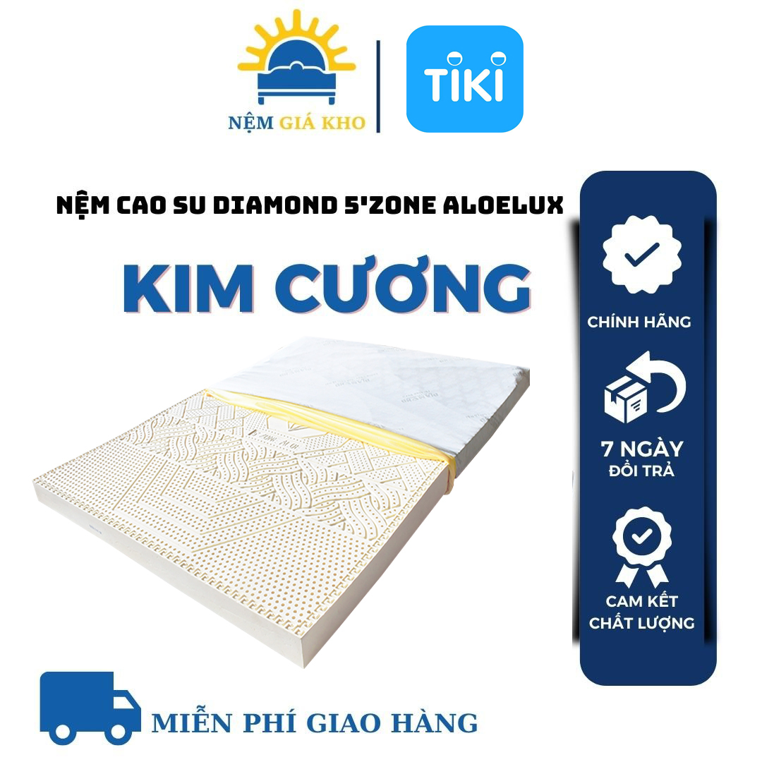 Nệm Cao Su Kim Cương 5 Zone Aloe