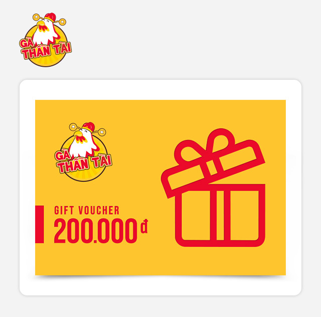 O Food - Phiếu Quà Tặng Gà Thần Tài 200K