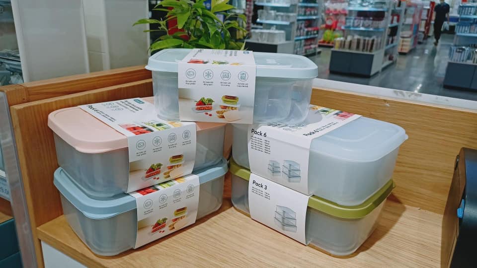 Bộ 6 hộp đựng thực phẩm chữ nhật Inochi Hokkaido