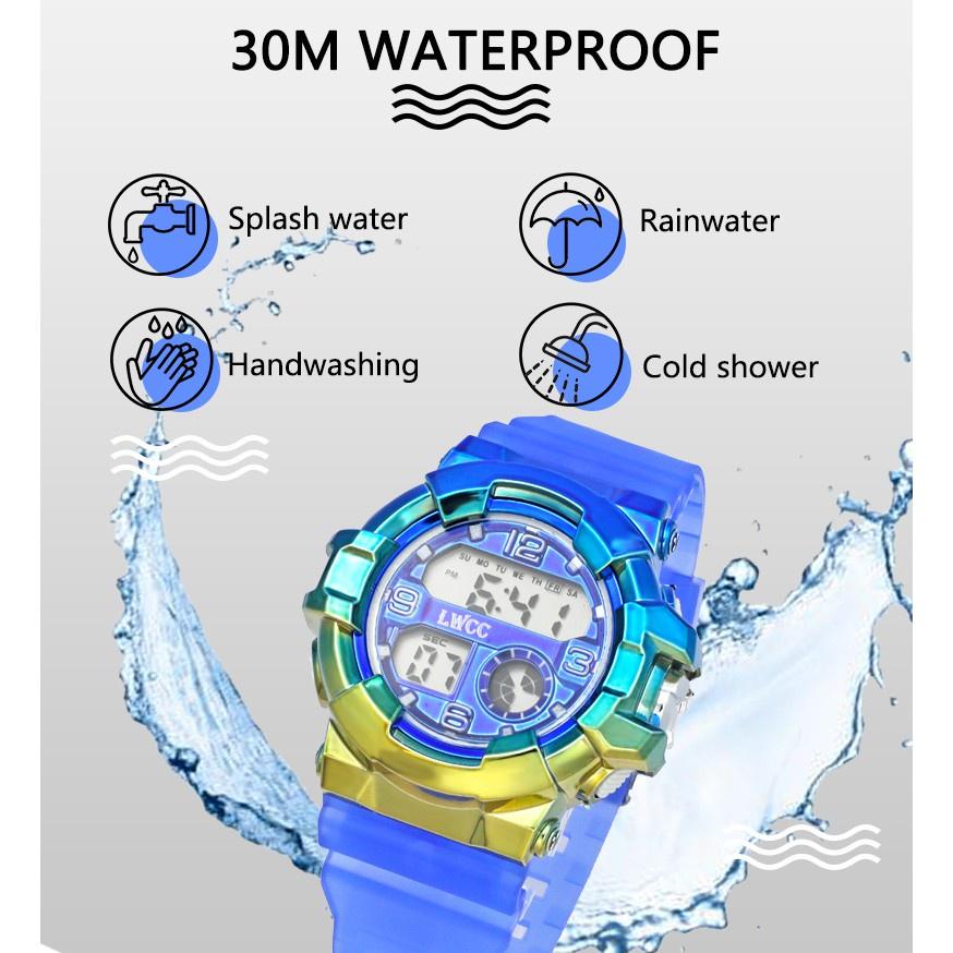 Đồng hồ kỹ thuật số thời trang dành cho nam và nữ đồng hồ chống nước