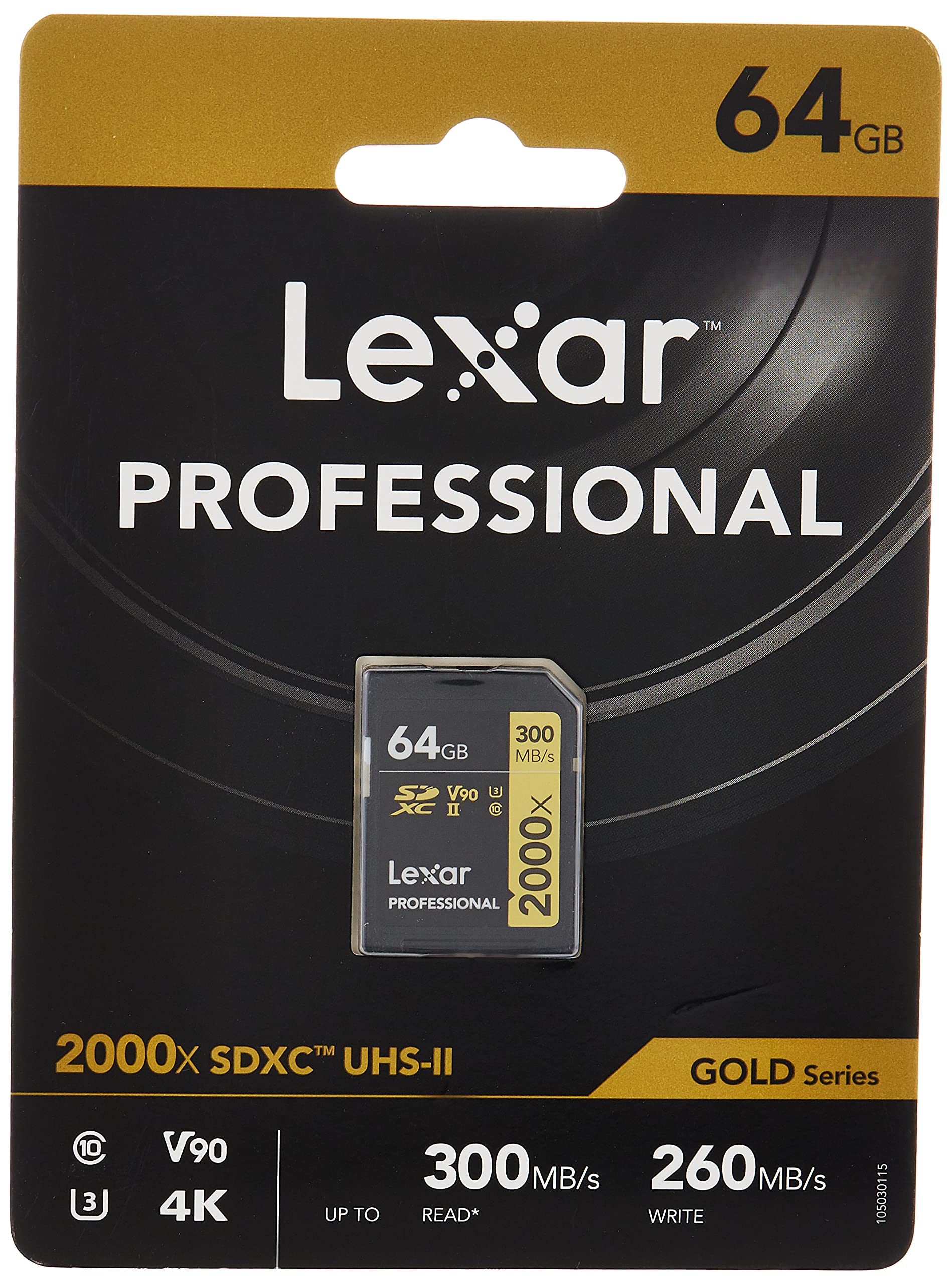 Thẻ nhớ SD Lexar Professional 2000x UHS-II V90 300MB/s (64GB/128GB/256GB)- Hàng chính hãng