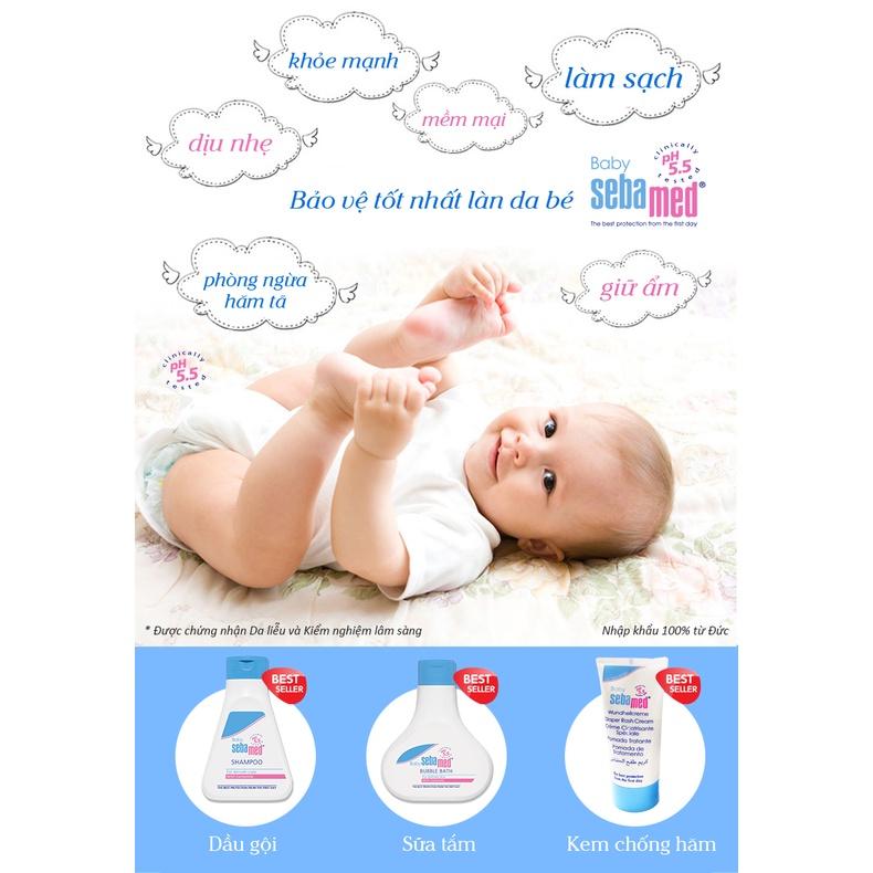 Kem ngăn ngừa hăm tã cho bé Baby Sebamed Diaper Rash Cream pH5.5 tuýp 50ml