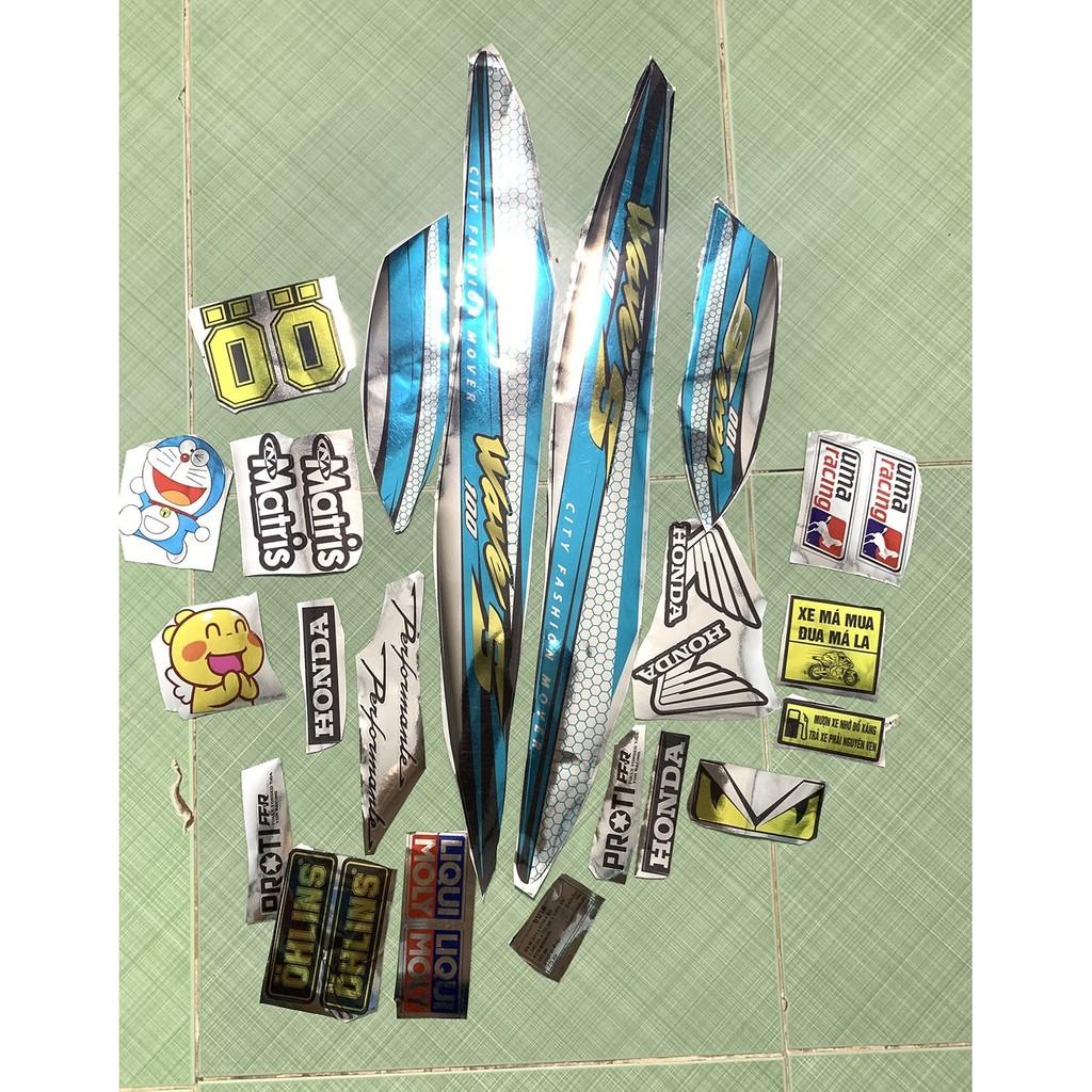 Tem wave S xanh ngọc crom 2006 - 2021