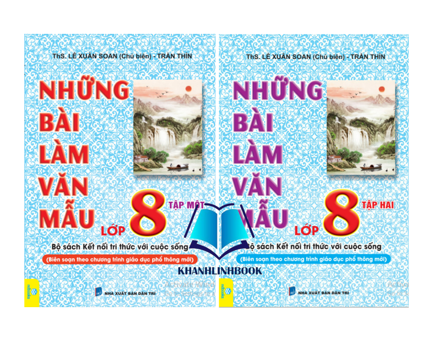 Sách - Combo Những Bài Làm Văn Mẫu Lớp 8 - tập 1 + 2