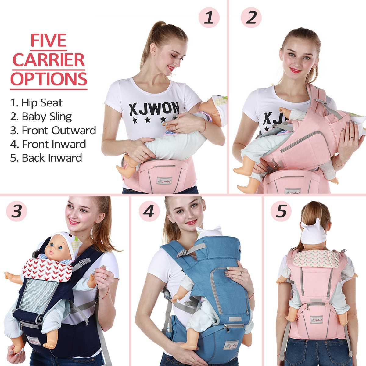 0-36 Tháng 3 Trong 1 Sling Em Bé Sơ Sinh Kid Cho Bé Hipseat Sling Mặt Trước Kangaroo Bé bọc Tàu Sân Bay Dùng Cho Bé Đi Du Lịch