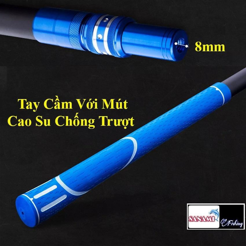 Vợt Vớt Cá Cacbon Cao Cấp Sanami Fishing Store -Vành Tròn Gấp Gọn Chuyên Dụng Câu Đài Câu Đơn, Vợt Xúc Cá