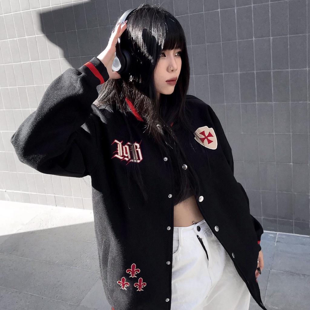 Áo Khoác Varsity Battle Cry Đen iMA God Breaker