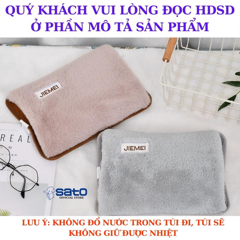 Túi sưởi mini cắm điện chườm bụng kinh sưởi ấm tay chân