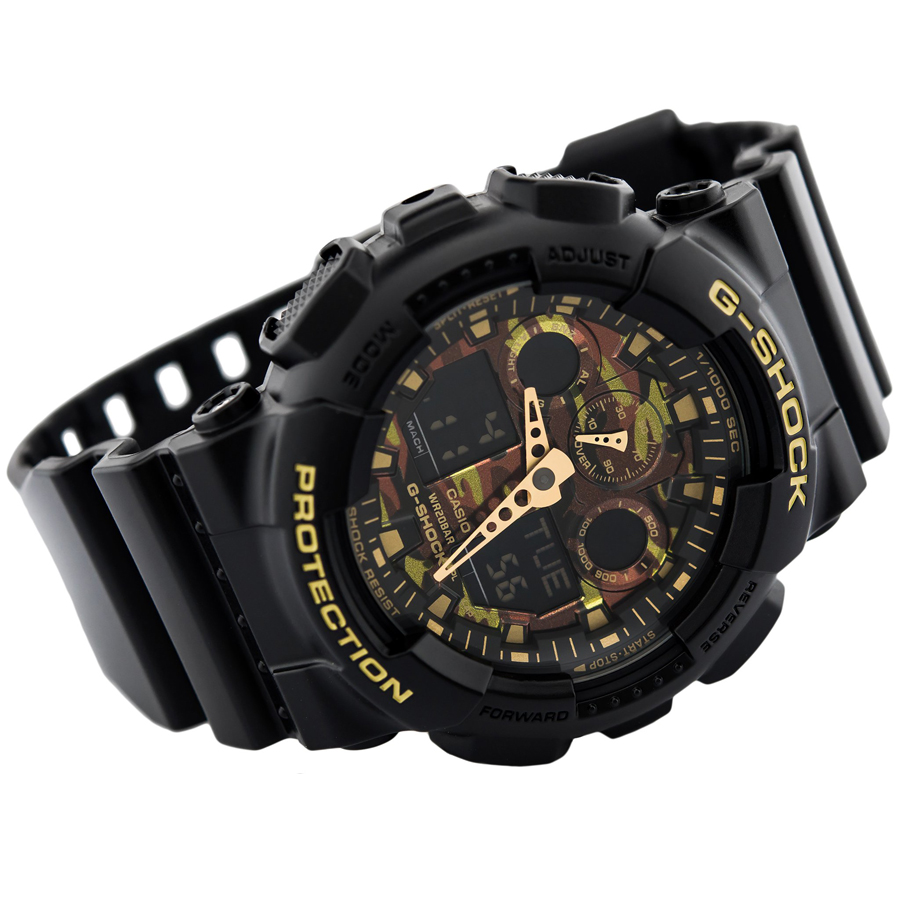 Đồng hồ nam dây nhựa Casio G-Shock chính hãng GA-100CF-1A9DR