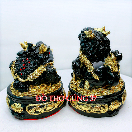 CÓC + TỲ HƯU phong thủy màu đen