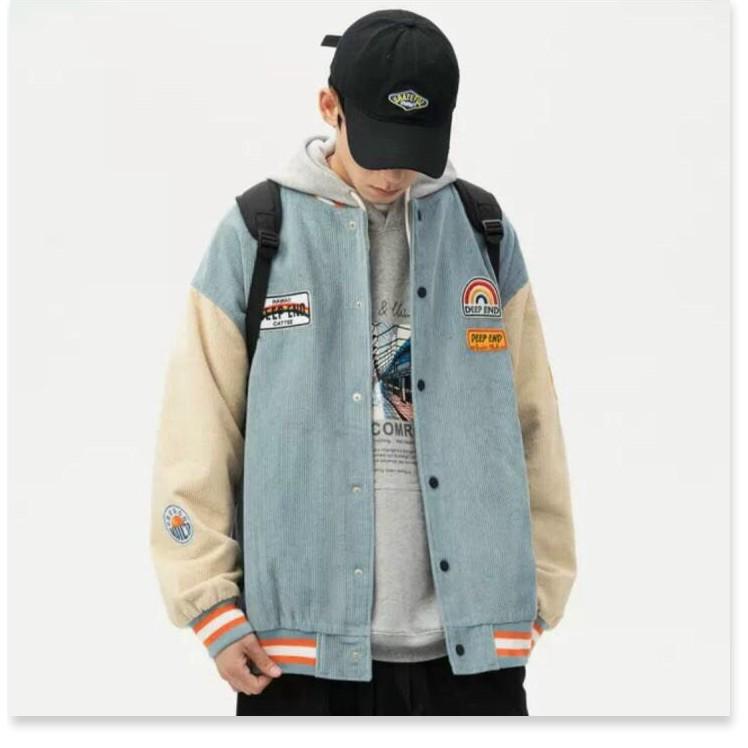 ÁO KHOÁC NHUNG NAM BOMBER UNISEX NHIỀU MÀU SÁC SINH ĐỌNG THỜI TRANG MỚI KME