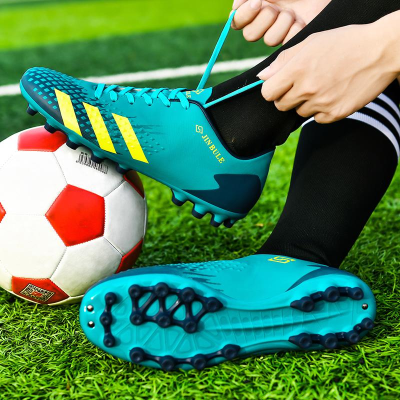 Giày bóng đá nam ngoài trời Giày bóng đá Trẻ em Boy Girls sneakers sân cỏ futsal ban đầu Boy Night Light Giày bóng đá không thấm nước