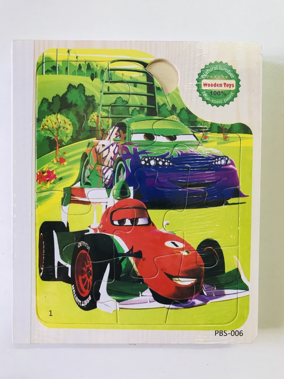 Sách gỗ ghép hình - Combo 2 cuốn sách gỗ ghép hình cho bé 1 tuổi Gnu08