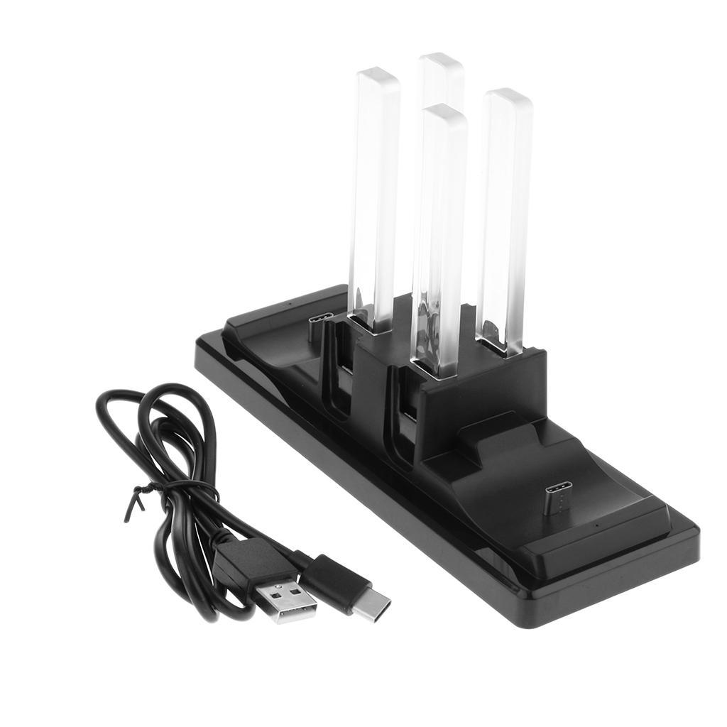 Controller Charger For Nintendo Switch, Charging Dock Stand Station For Joy-con And Pro Controller With Charging Indicator And Type C Charging Cable