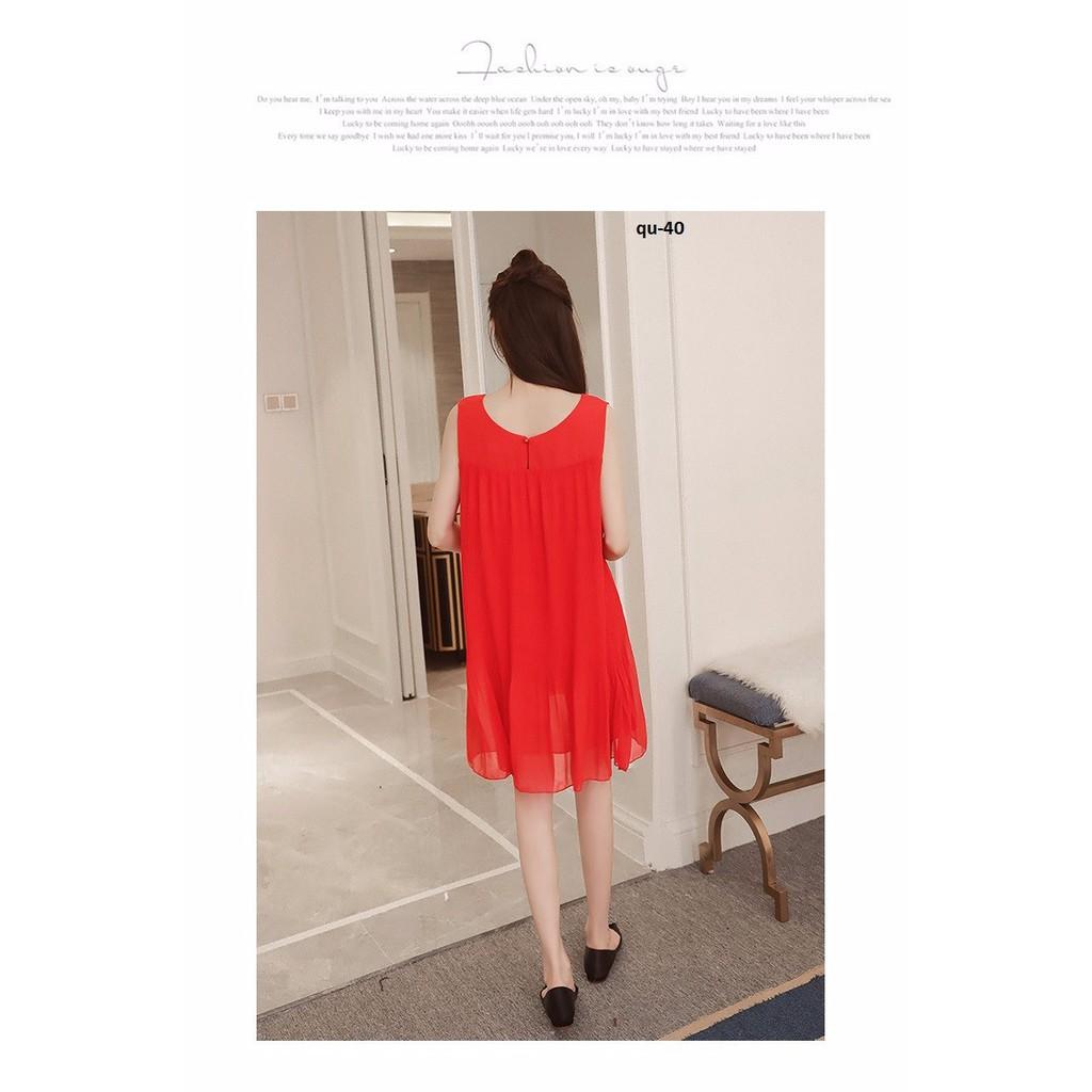 DRESS57QU ĐẦM VOAN SUÔNG CAO CẤP