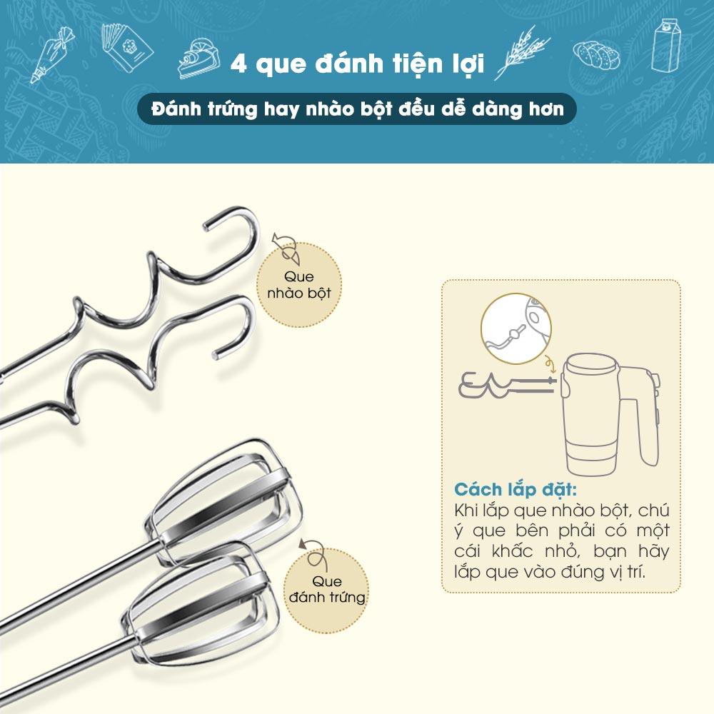 Máy Đánh Trứng Cầm Tay Bear DDQ-B02L1 - Hàng Chính Hãng