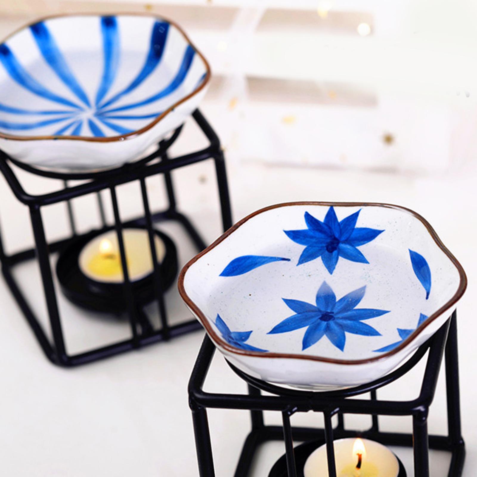 Essential Oil Burner Wax melt Burner, Bird Nest Candle tealight Holder Warmer Aromatherapy Wax Candle Tart Burner Diffuser for Home Bedroom Decor