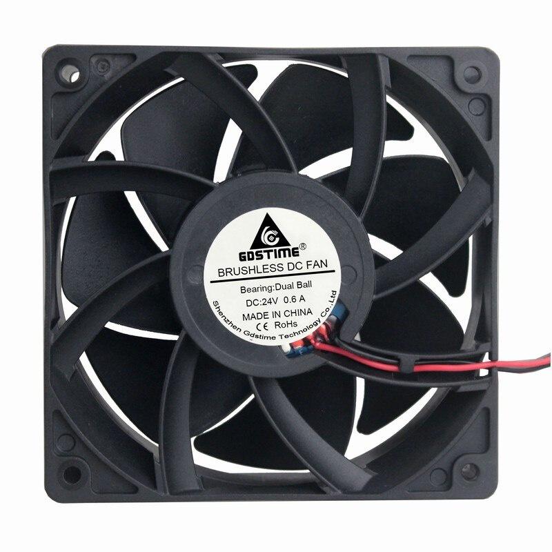 1Pcs Gdstime 11mm x 38mm Ball Bearing 14-Volt PC Cooler 11cm Motor Cooling Fan 14V 0.6A High Speed High Temperature 1Pin 1138