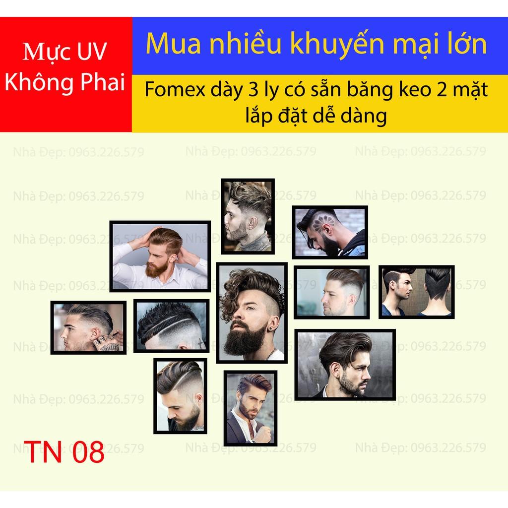 Bộ tranh FOMEX dán tường tiệm cắt tóc nam. Mã TN08
