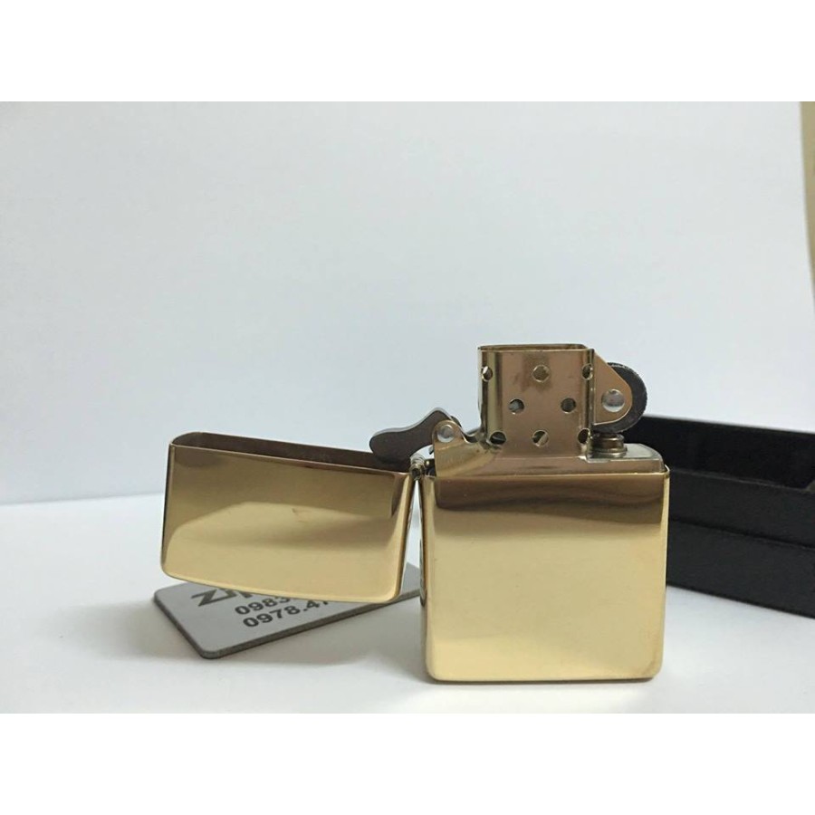 Bật lửa ZIPPO 254B –Bật lửa ZIPPO HIGH POLISHED BRASS