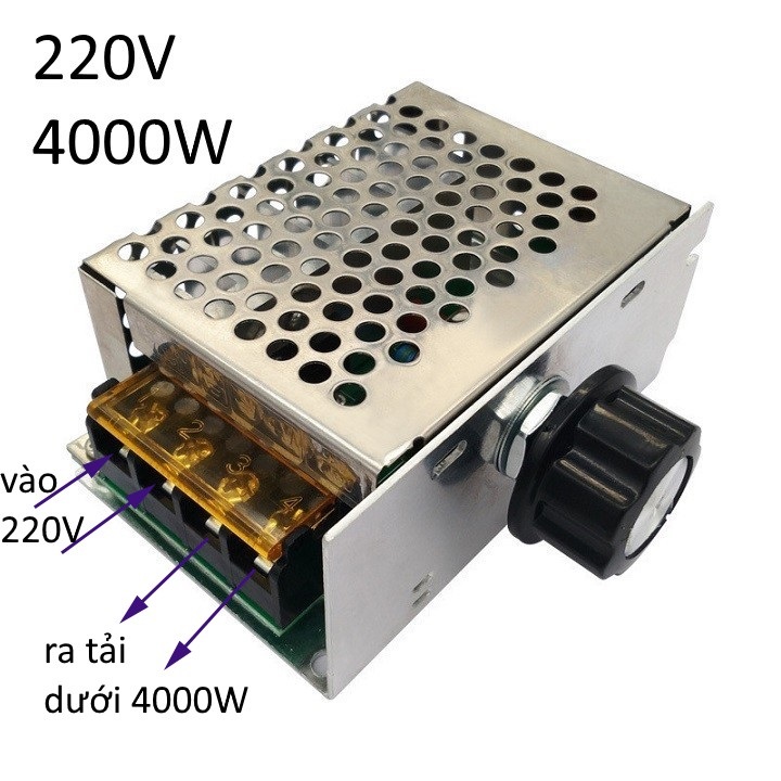 Mạch dimmer 4000W Mạch điều khiển tốc độ động cơ, độ sáng bóng đèn AC 220V