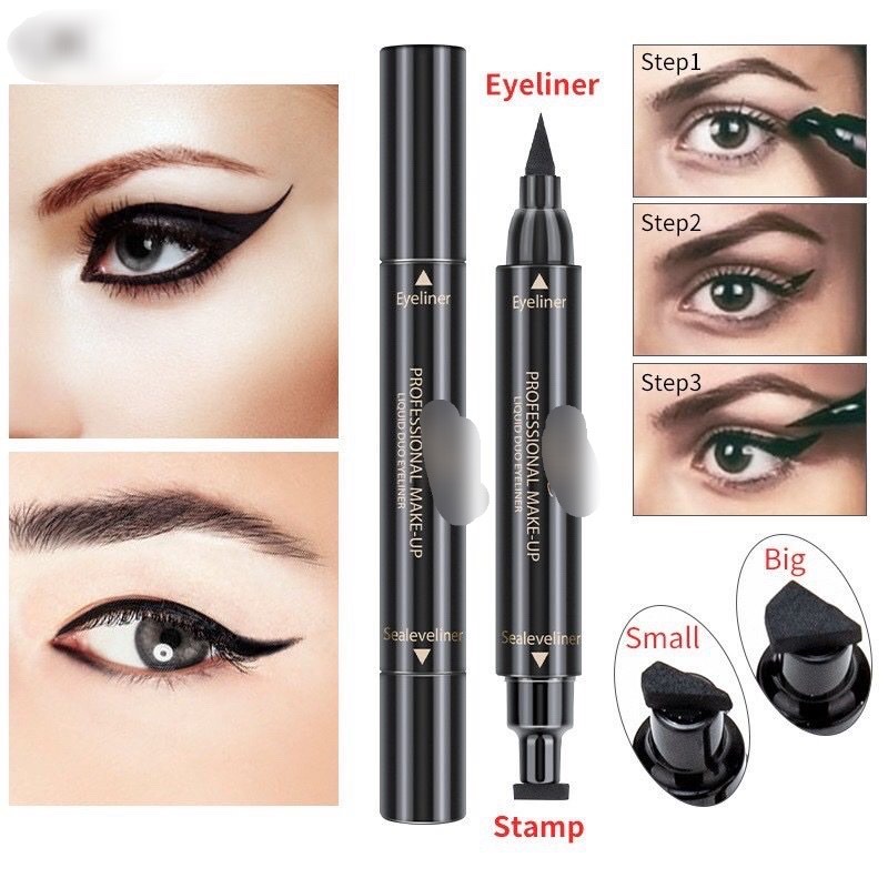 Dụng cụ trang điểm cho đôi mắt , bút kẻ mắt 2 đầu , chống thấm nước  cho bạn gái xinh đẹp mỗi ngày