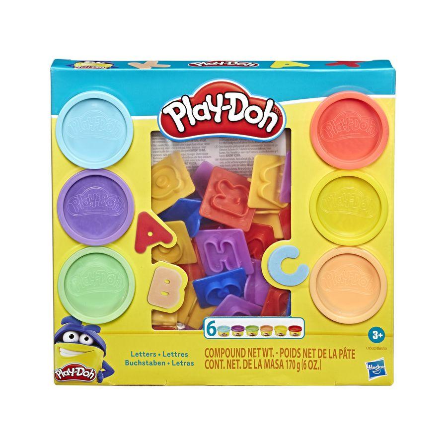 Đồ Chơi PLAYDOH Combo Khuôn Tạo Hình Chữ Cái Và Bột Nặn 4 Màu Mini CBE8532/E8530-23241