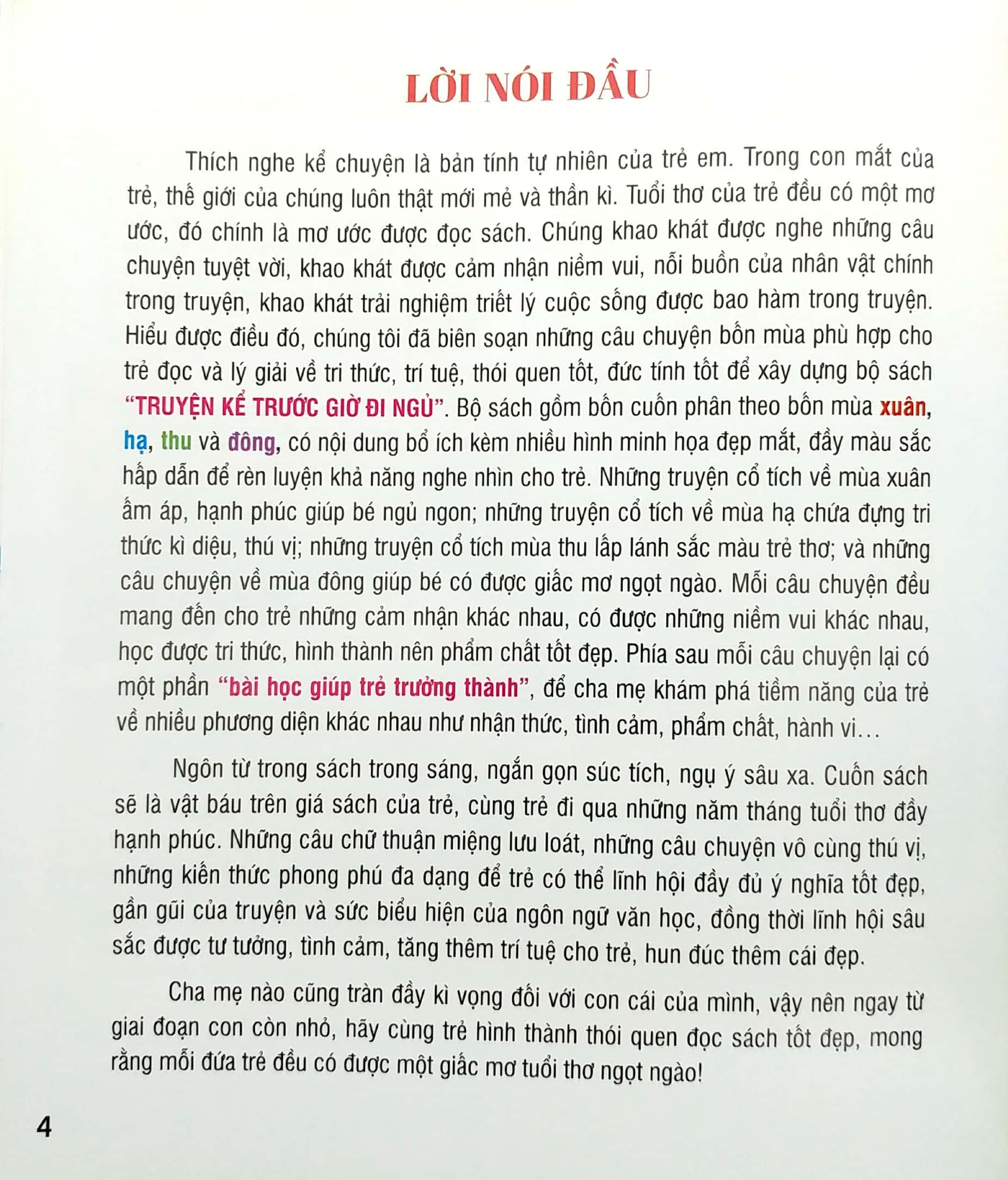Truyện Kể Trước Giờ Đi Ngủ - Mùa Hạ (Tái Bản)