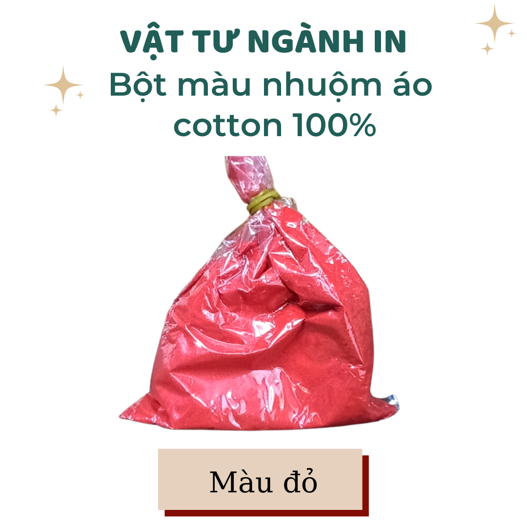 Bột màu nhuộm áo, quần, vải cotton 100%