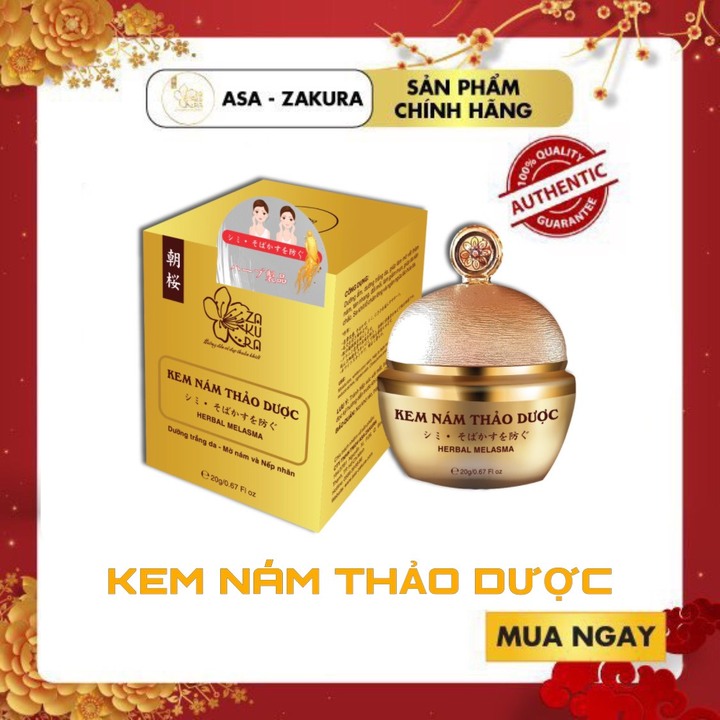 KEM NÁM THẢO DƯỢC ASA ZAKURA