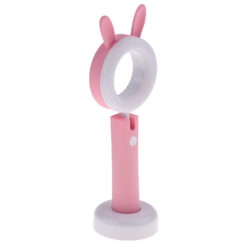LED Animal Desk Lamp, Eye Care Table Lamps, Lovely Bear Dimmable Reading Light for Desk, USB Charging, Adjustable Angle, 3 Color and 3 Brightness Levels, 1H Timer Nightlight for Bedroom Kids Xmas Gift