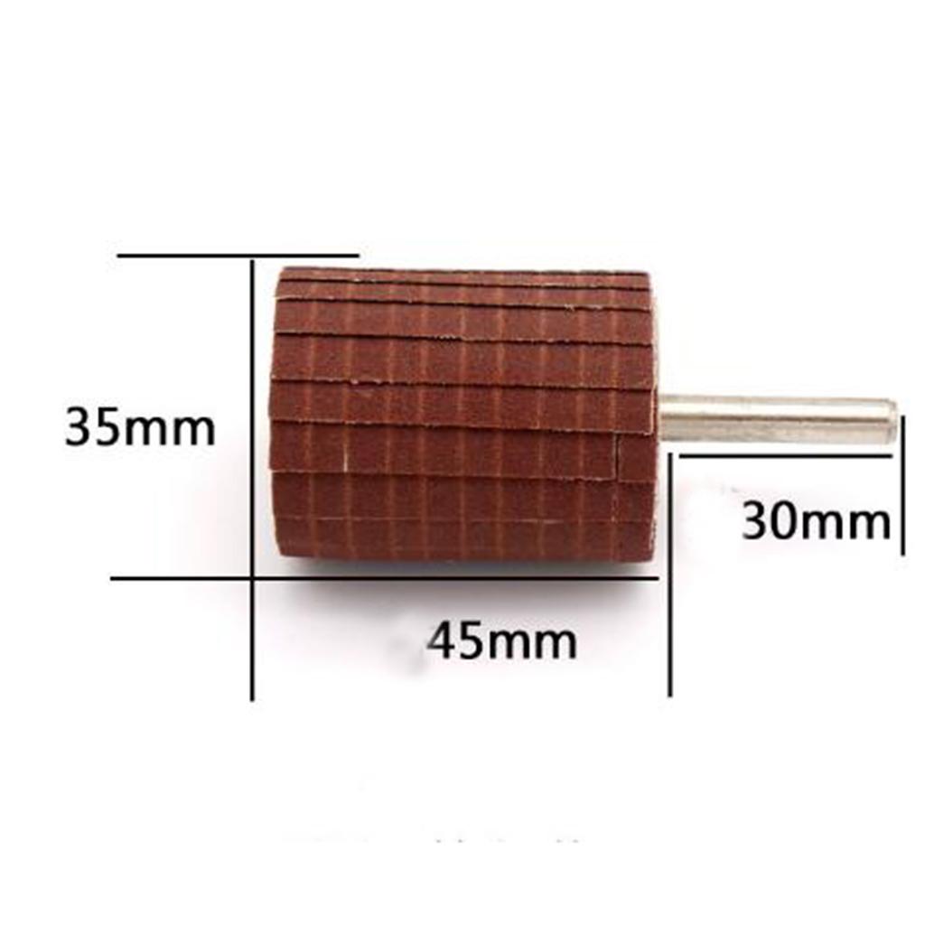 2pcs Abrasive Grinding Tools Flap Wheel Dust Rust Paint Remove Tools 400 Grit