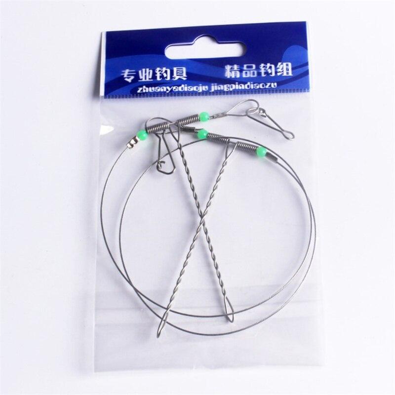 Stainless Steel Fishing Tool Rigs Wire Leader Anti-Winding Hooks Balance Bracket Fishing Tackle Accessories