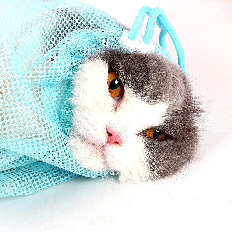 Túi lưới giữ mèo PET GROOMING BANG - Túi tắm mèo