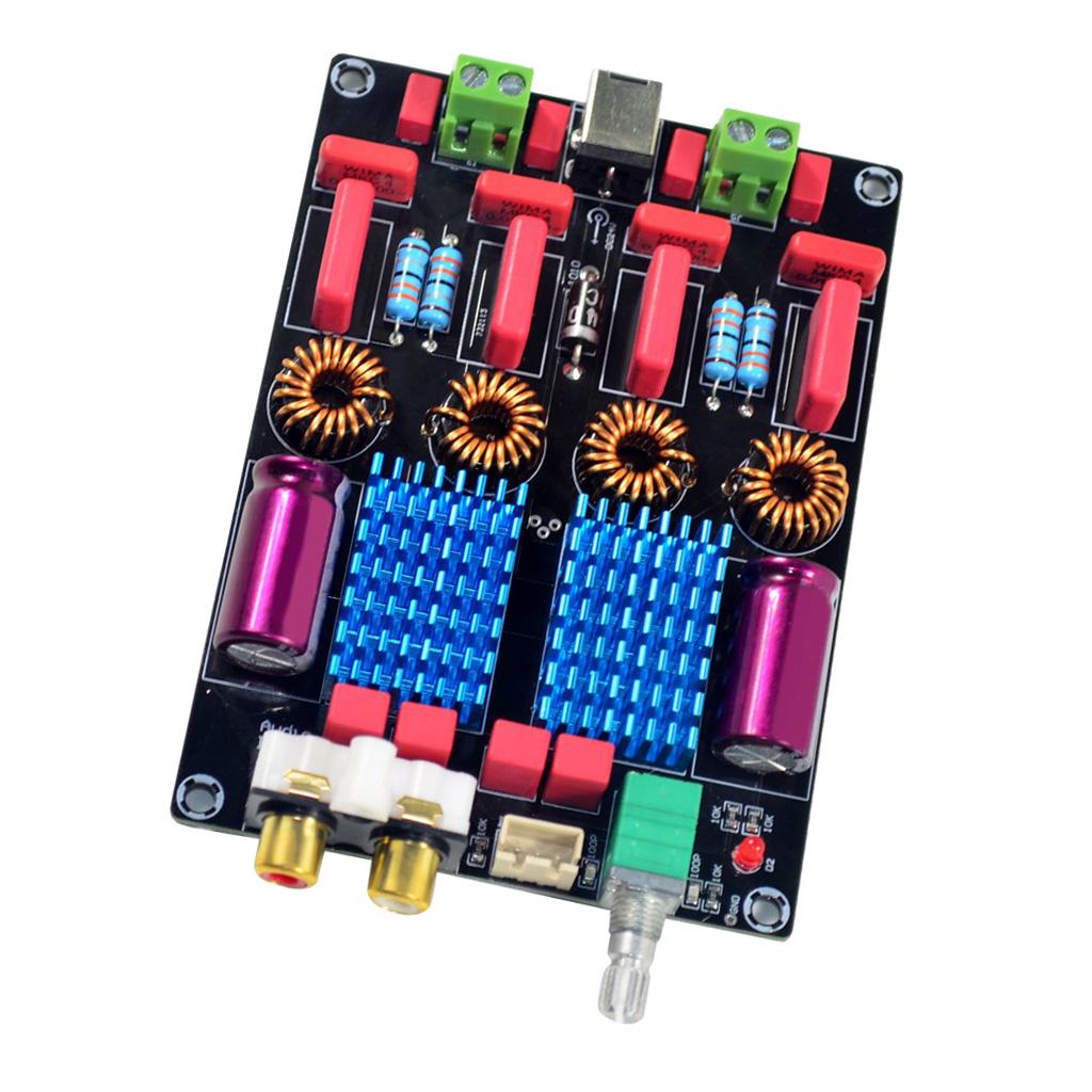 Two-channel 2x100W Stereo Amp Board Deluxe High-performance Audio Amplifier Board