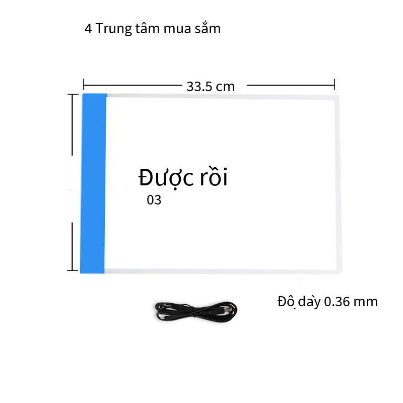 Phong cách mới nhất bán hàng trực tiếp A4LED bảng sao chép A3 bảng dạ quang mờ nổi bật sao chép tranh thư pháp hoạt hình văn phòng phẩm bảng vẽ