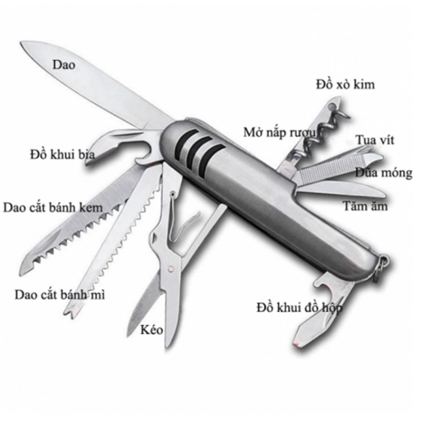 Dao Đa Năng Du Lịch 13 Món Tiện Dụng