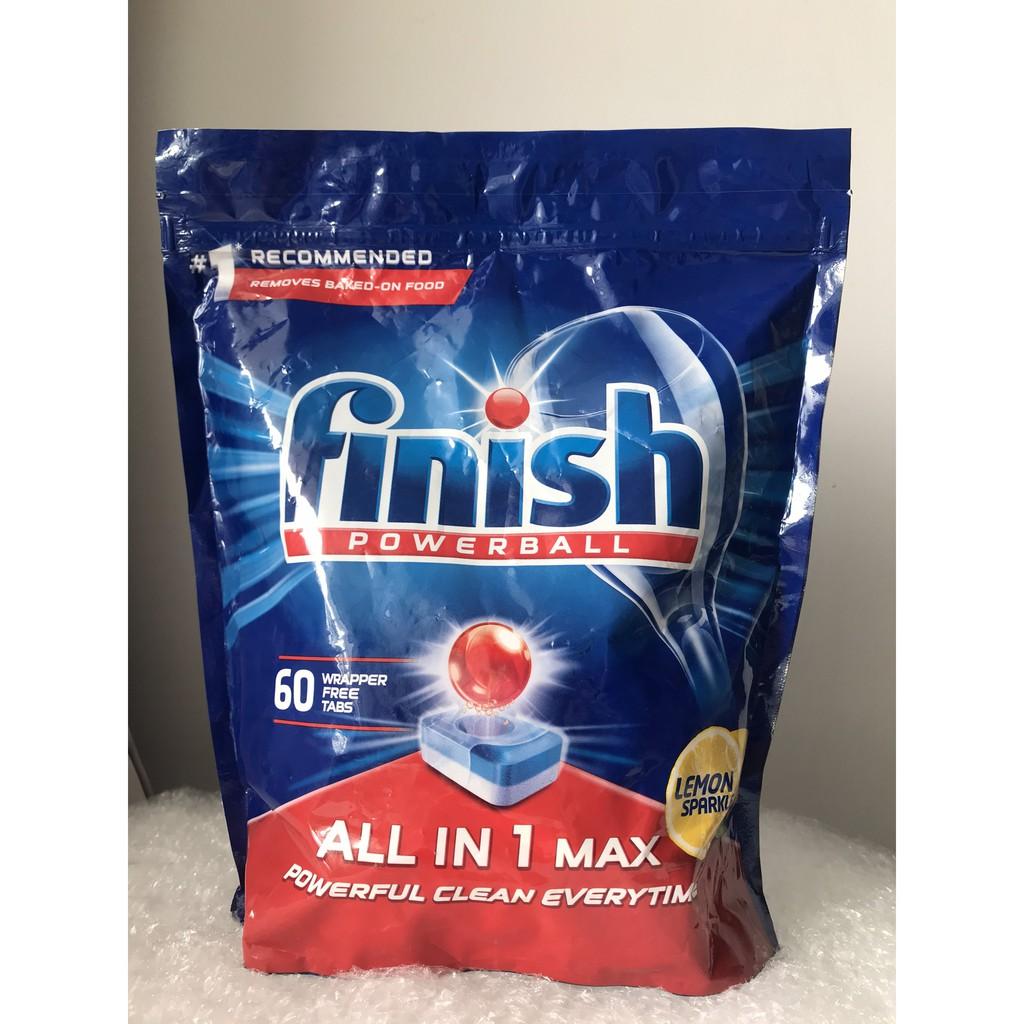 Viên rửa chén bát Finish All in 1 max túi 22-30-60v-100v