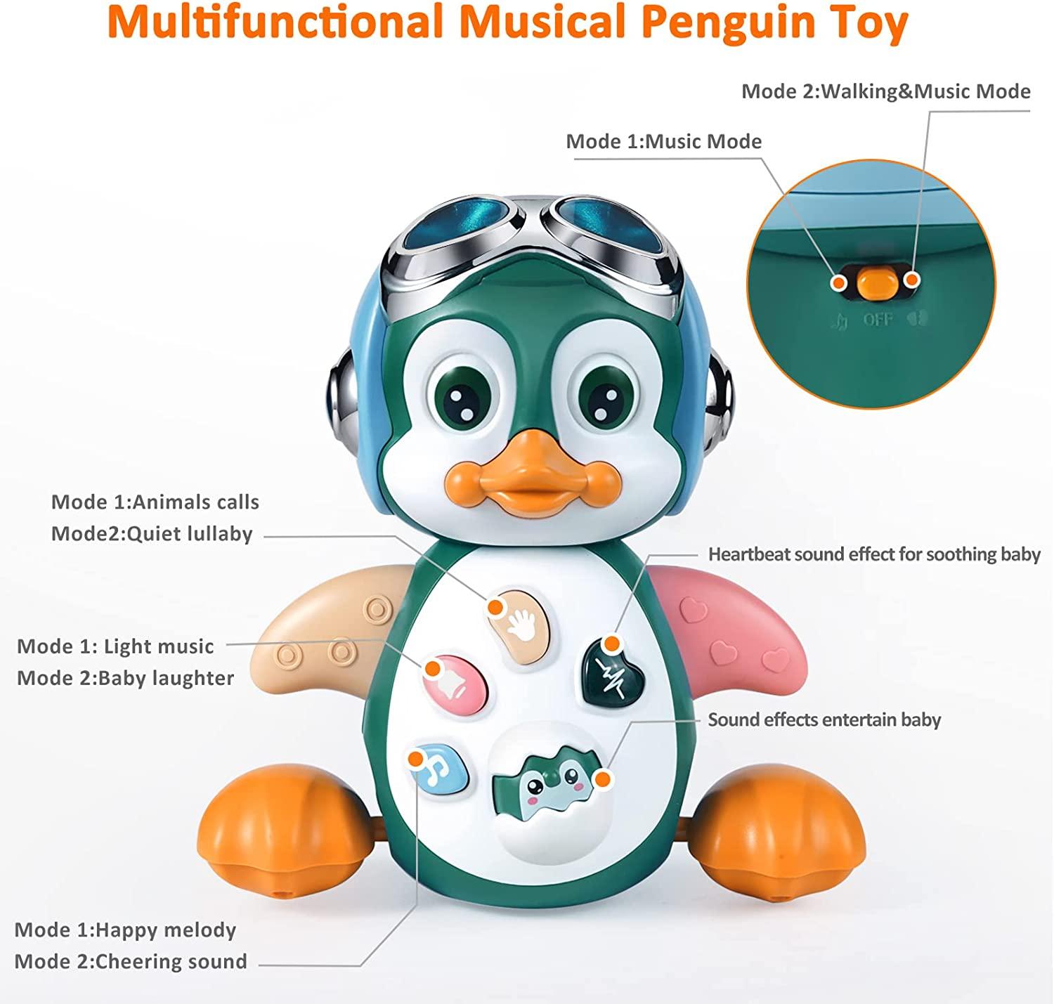 Đồ chơi âm nhạc em bé từ 1 năm quà tặng cho bé gái, Crawling Music Đồ chơi đồ chơi Baby từ 10 12 18 tháng với ánh sáng / âm thanh, học đồ chơi cho trẻ em từ 12 tháng