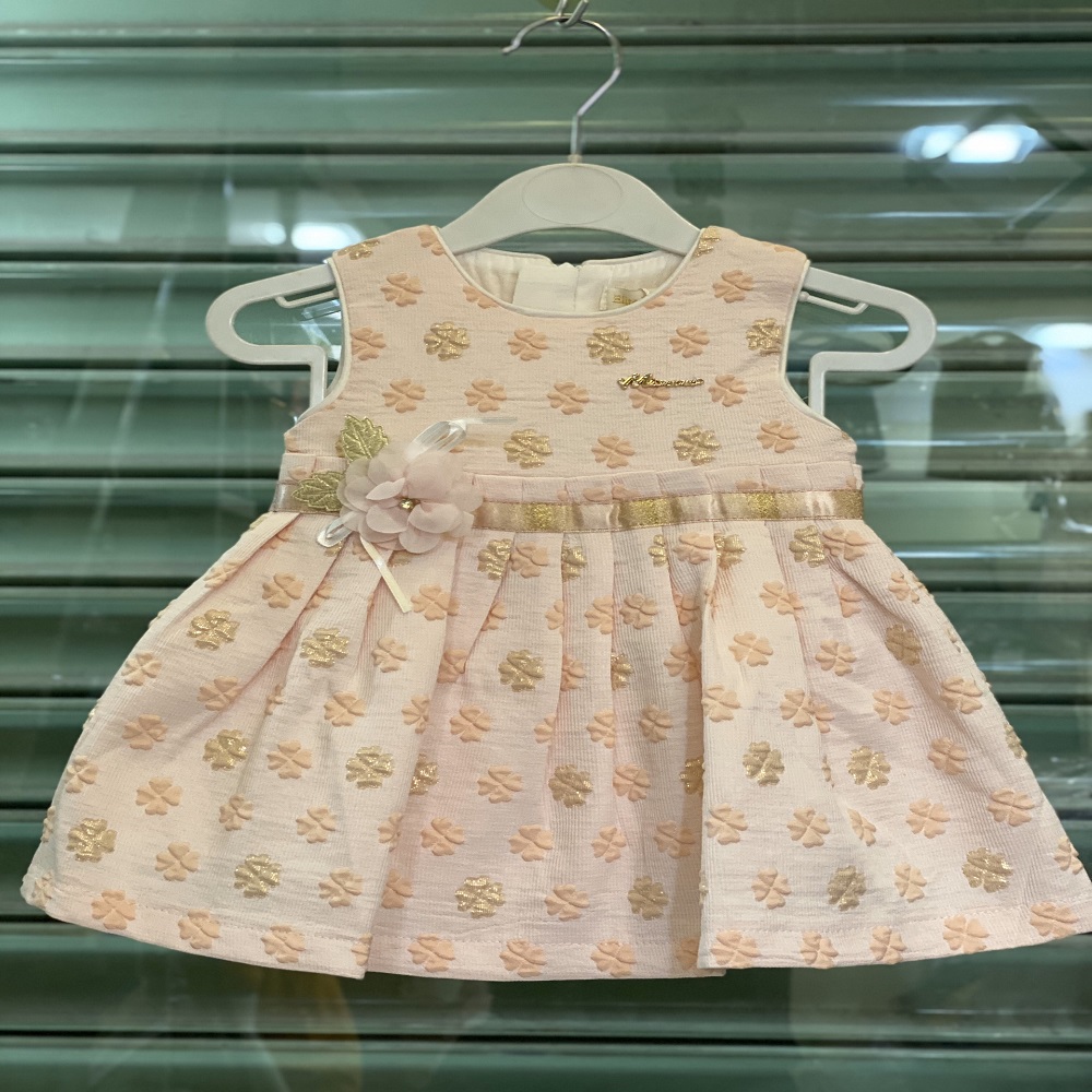Đầm In Hoa 3D Baby Girl Thiết Kế Xếp Ly Phần Thân Eo Váy Cho Bé Gái Mã 7067