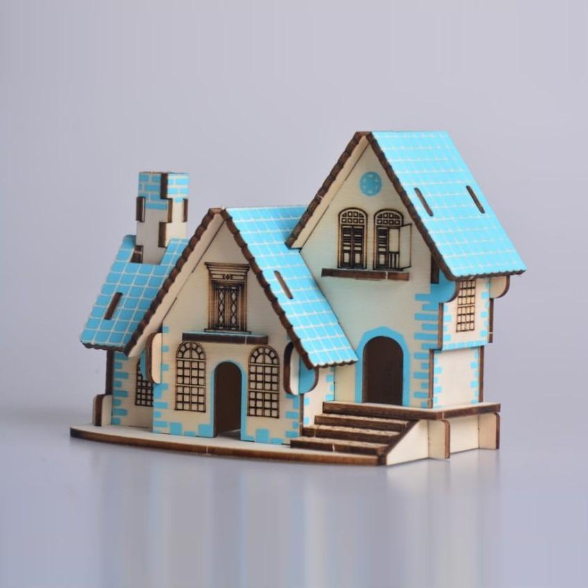 Đồ chơi lắp ráp 3D gô mô hình Mini House