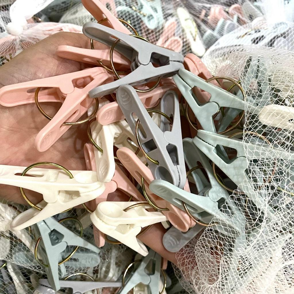 Kẹp Phơi Quần Áo Treo Bằng Nhựa Cứng 3X5cm Đa Dụng