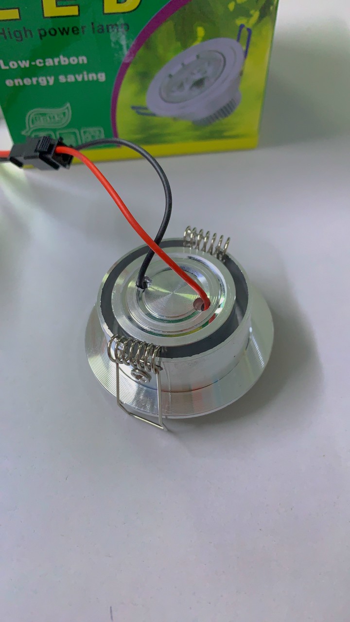 Đèn led âm tủ âm trần 1W chíp LED khoét lỗ 45mm