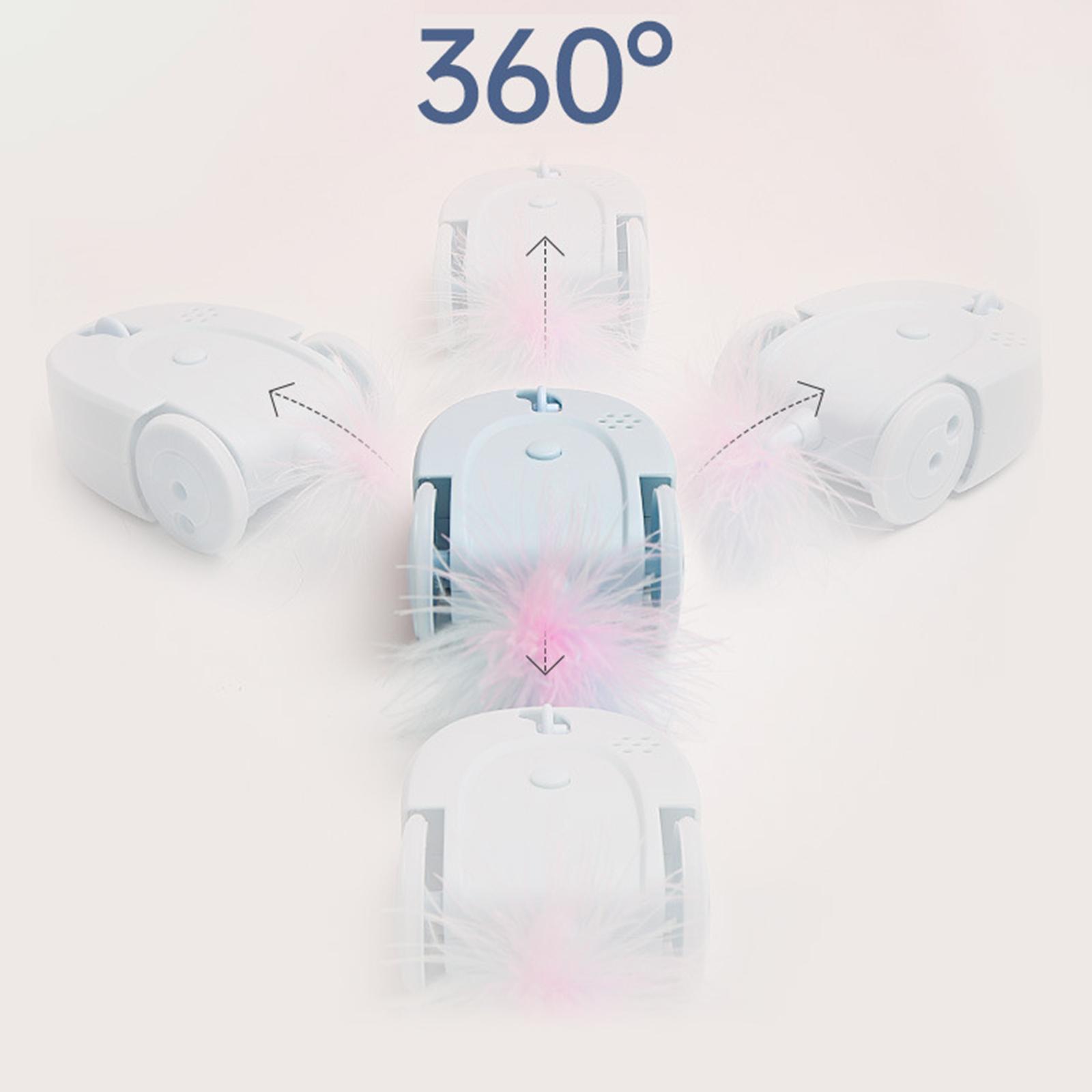 Automatic Cat Toys Interactive Cat Feather Toys, Pet Exercise Toys, Electric Cat Toys for Indoor Cats Kitten with Feather