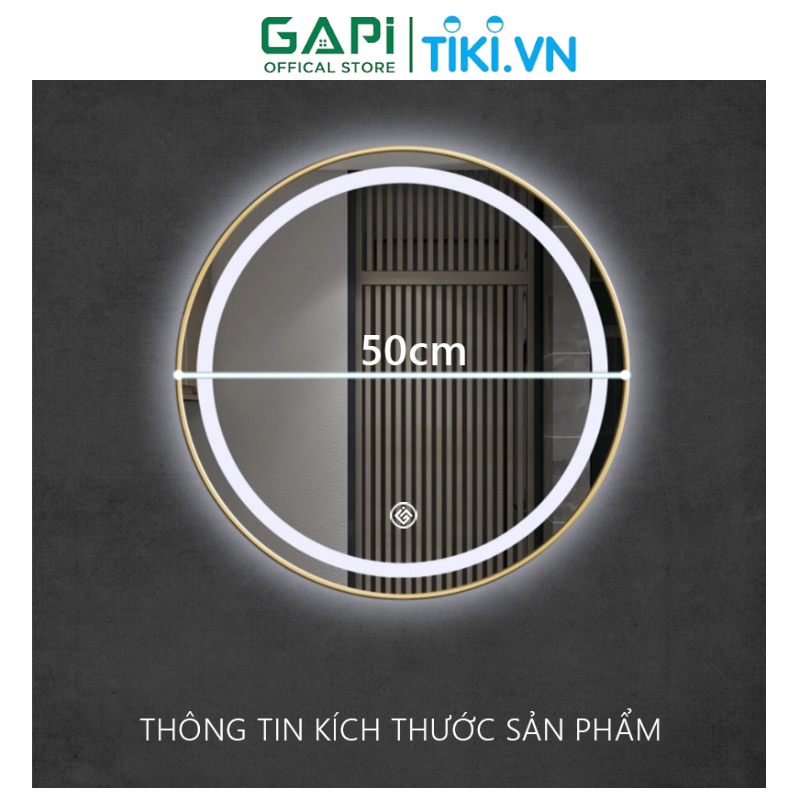 Gương led cảm ứng hiện đại, gương treo tường thông minh thương hiệu GAPI GP246