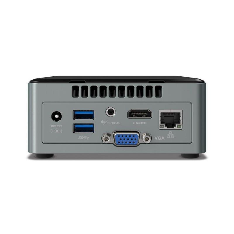 Máy tính văn phòng mini Intel NUC6CAYS - Chưa bao gồm RAM &amp; SSD - Hàng chính hãng